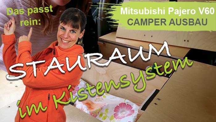 Stauraum Kistensystem Mitsubishi Pajero V60 Reisemobil Camper Ausbau